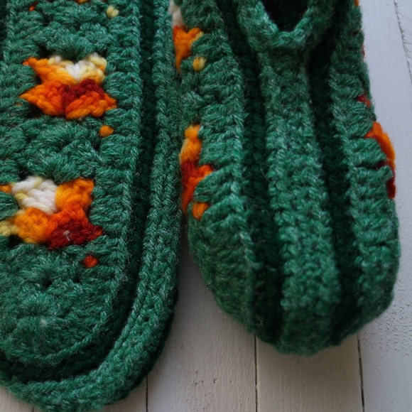 handmade crochet slippers - Picture 2 of 11
